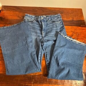 Good American Jeans Womens Size 14/32 Medium Blue High Rise Flared